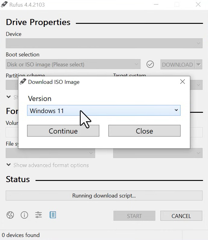Téléchargement ISO Windows 11